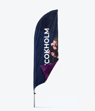 Beachflagga Premium Dubbelsidig